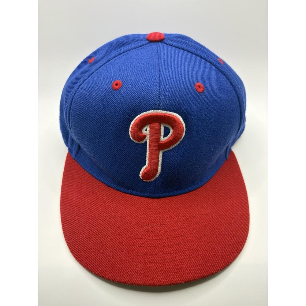 Vintage Philadelphia Phillies 47 Brand Snapback Hat Blue Red MLB Cap OSFA